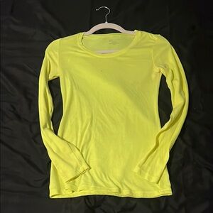 Bright Yellow Long Sleeve Top